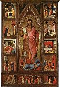 BIONDO, Giovanni del Altarpiece of the Baptist fgf painting